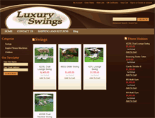 Tablet Screenshot of luxuryswings.com